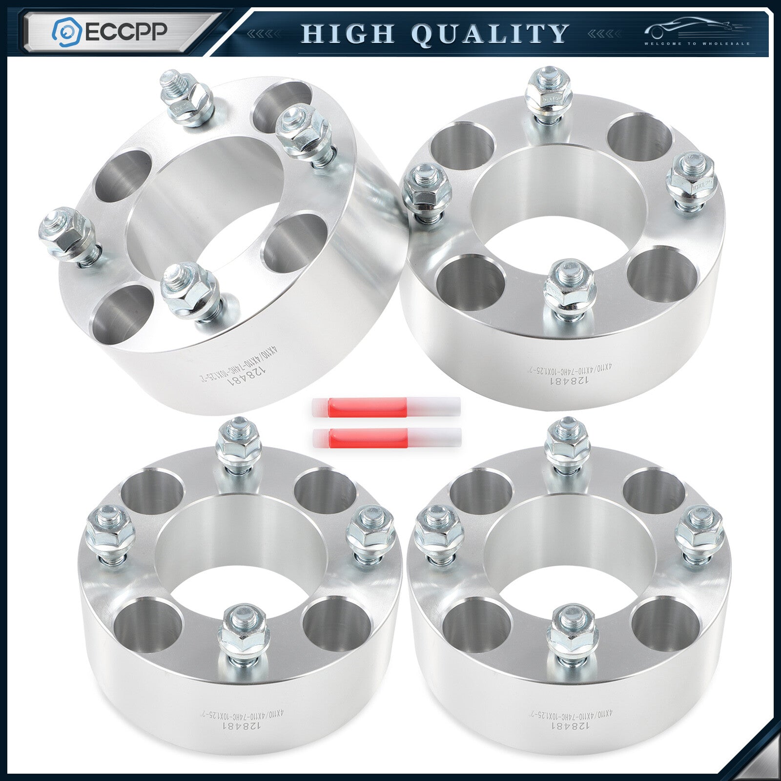 4 Pcs 2" 4/110 Wheel Spacers 10x1.25 For Honda FourTrax 300 350 Rincon 650 680 6B93BC-57