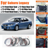 Rubber Seal Strips Weather Draft Noise Reduction Kit For Subaru Legacy 2003-2009