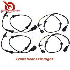 4Pcs ABS Wheel Speed Sensor Rear Front LH RH For Land Rover Range Rover Evoque 6B93BC-57