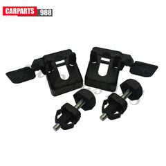 4Pcs Left Right Hood Bumper Stopper & Bracket For 13-16 Ford Fusion Lincoln MKZ 6B93BC-57