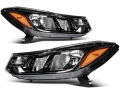 Pair Headlights Assembly For 2017-2022 Chevrolet Trax LS 1.4L 1.8L Black Amber KOEEP