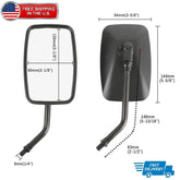For Honda Shadow Phantom Spirit Aero ACE 750 Black Rectangle Motorcycle Mirrors