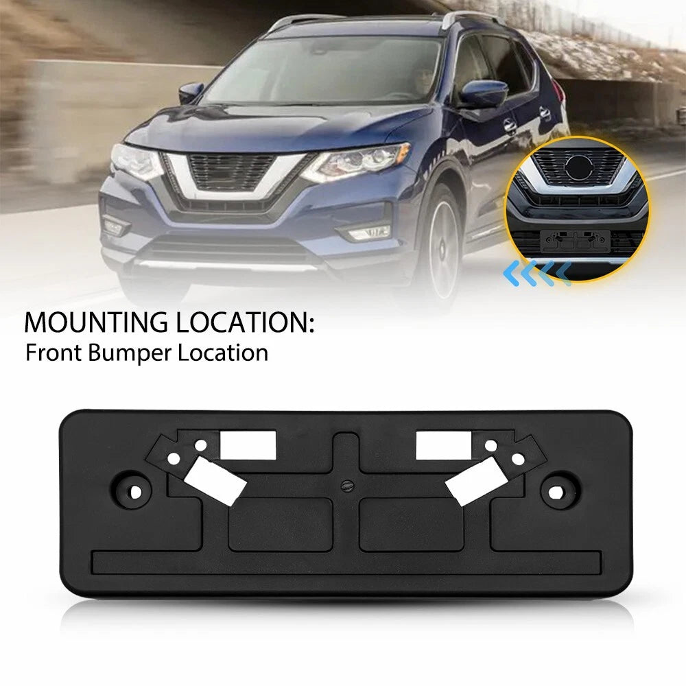 For 17-20 Nissan Rogue Front License Tag Plate Frame Bracket Holder Replacement 6B93BC-57