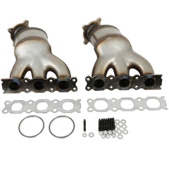 Left & Right Side Catalytic Converter For Volvo V70 S80 2008-2012 Land Rover LR2 6B93BC-57