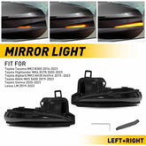 For 16-23 Toyota Tacoma Sequential Side Mirror Turn Signal Lights LED Smoked EOA 6B93BC-57