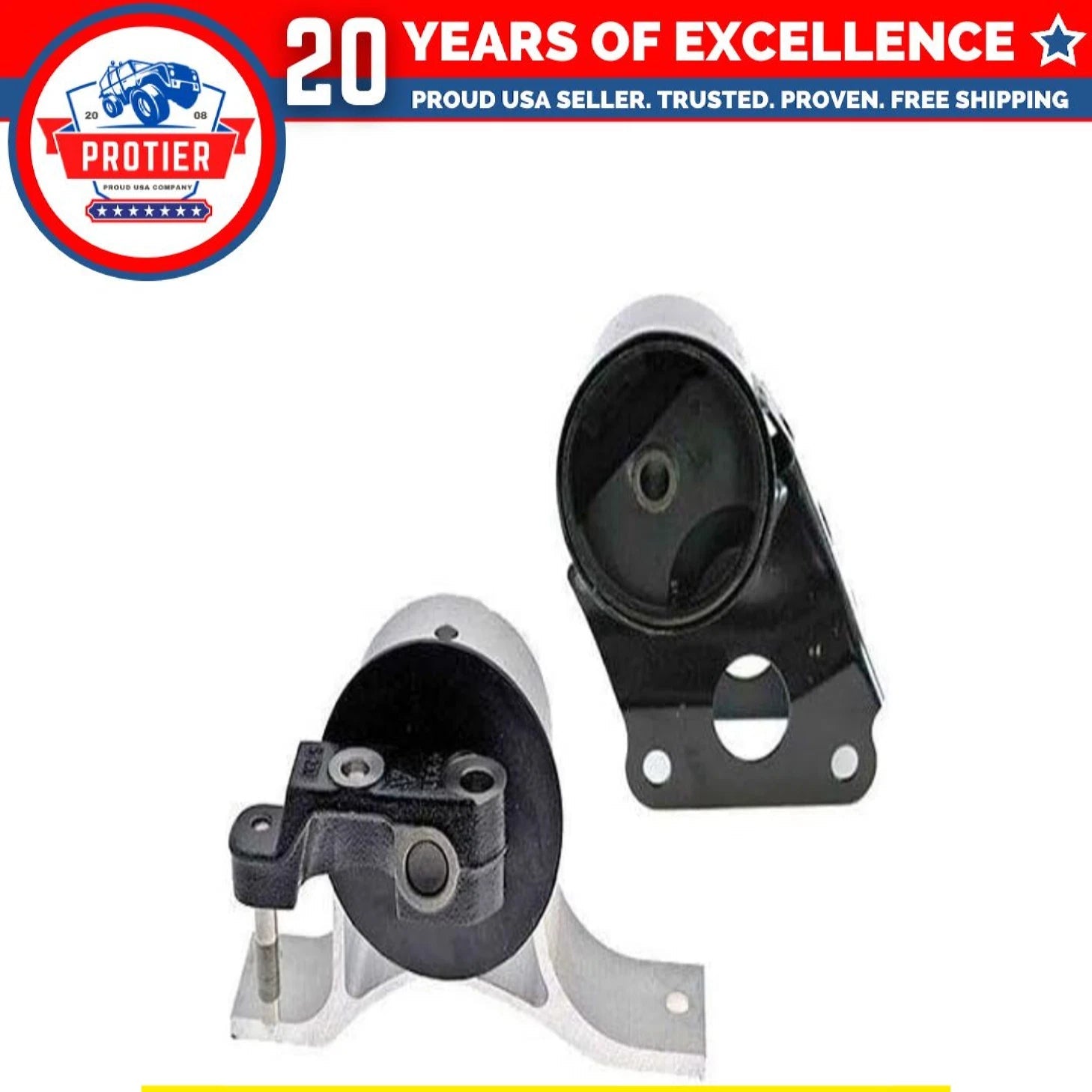 Front & Front Right Engine Motor Mount Set 2PCS for 2002-2006 Nissan Altima 2.5L 6B93BC-57