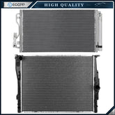Automotive Aluminum Radiator & AC Condenser Cooling Kit For 2013 BMW 328i KOEEP