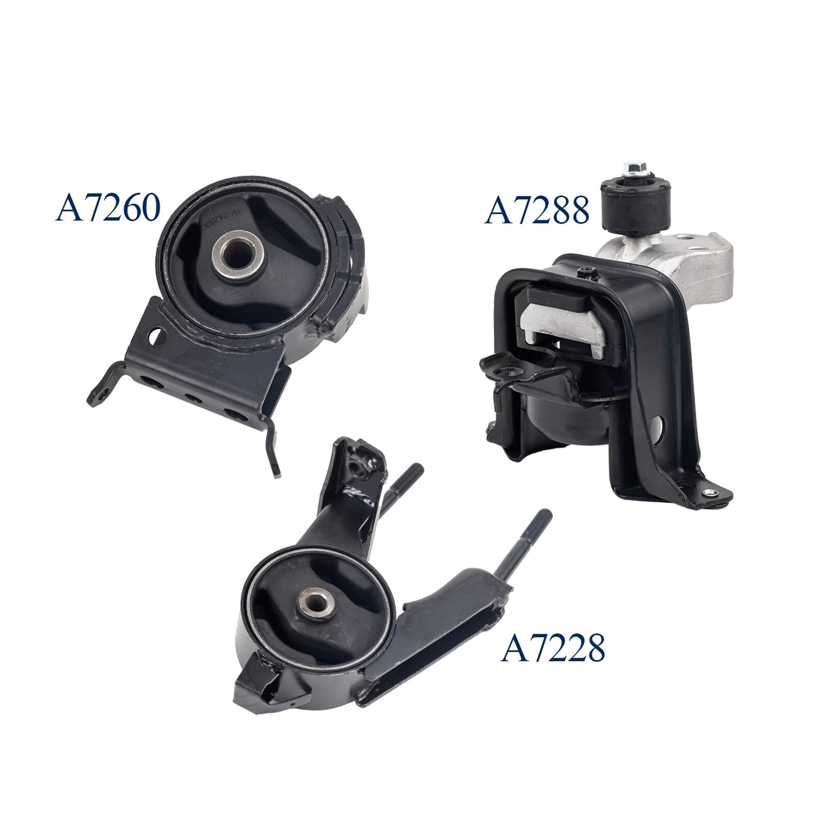 Engine Mount Set compatible with Toyota 2000-2005 Echo Scion 2004-2006 xA xB l4 6B93BC-57