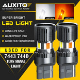 AUXITO 7443 Switchback LED Turn Signal Lights Anti Hyper Flash Canbus Pair EOA AUXITO