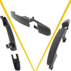 RH Passenger Side Outside Exterior Door Handle for Black 2008-2011 Ford Focus EA 6B93BC-57