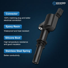 ECCPP 8 Ignition Coils For 5.4L V8 Ford F-150 Expedition 2005 2006 2007 2008 ECCPP