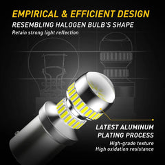 2X 157 2057 2357 LED Turn Signal DRL Parking Light Bulbs 6000K Xenon White 54H 6B93BC-57