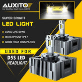 2X AUXITO D5S LED Headlight Bulb for Chevrolet Silverado 1500 2016 17 18-2020 EA AUXITO