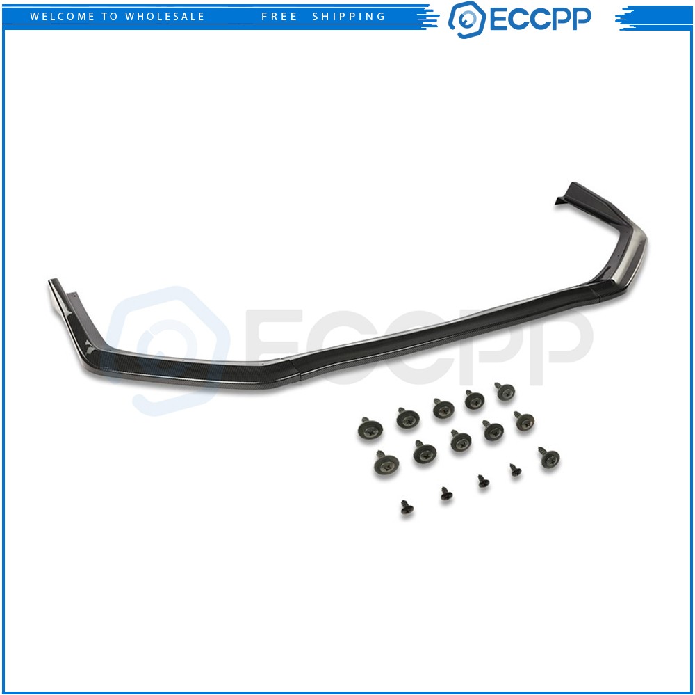 For 2015-2020 Subaru WRX STI Sedan Front Bumper Lip Chin Spoiler Carbon Look 6B93BC-57