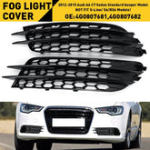 Pair Front Bumper Grill Fog Light Lamp Cover Trim For 2012-2015 Audi A6 C7 Sedan 6B93BC-57