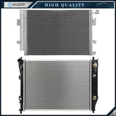 Aluminum Radiator & AC Condenser Cooling Kit For 2006-2013 Chevrolet Corvette 6B93BC-57