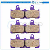 3 Pair Brake Pads Replacement Kit For 2001-2006 Suzuki GSXR1000 Carbon Fiber 6B93BC-57