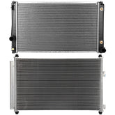 Aluminum Radiator & AC Condenser Cooling Kit For 2006-2011 2012 Toyota RAV4 6B93BC-57