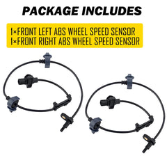 2Pcs Front Right + Left ABS Wheel Speed Sensor for 2006-2011 Honda Civic USA EOA 6B93BC-57