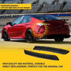 For 2019 2020 2021 22 Toyota Camry Bumper Rear Extension Trims Left & Right EOA 6B93BC-57