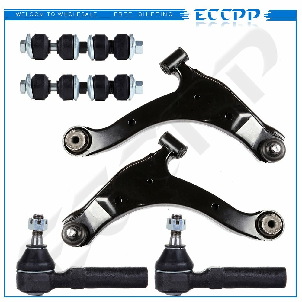 6x For 2000-2005 Dodge Neon Lower Control Arms Outer Tie Rods Sway Bars End Link 6B93BC-57