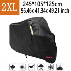 XXL Motorcycle Cover Waterproof Heavy Duty for Winter Outside Storage Snow Rain