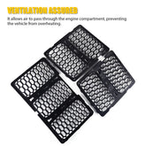 Black Honeycomb Grille w/Mesh Insert Kit for Jeep 2014-16 Grand Cherokee EOA 6B93BC-57