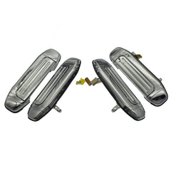 Front Rear LH & RH Chrome Exterior Door Handles For Mitsubishi Pajero 1992-1997 6B93BC-57