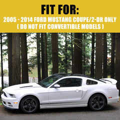 For Mustang Ford 2005-2014 2Pcs 1/4 Quarter Side Window Louvers Scoop Cover Vent 6B93BC-57