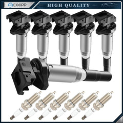 ECCPP 6 For 3.0L 135i 335i 435i 535i 640i 740Li M235i Ignition Coil Spark Plug ECCPP