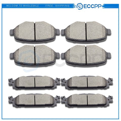 Front Rear Ceramic Brake Pads Kit Fits Ford Explore 2011-2019 Ford Flex 2009-17 6B93BC-57