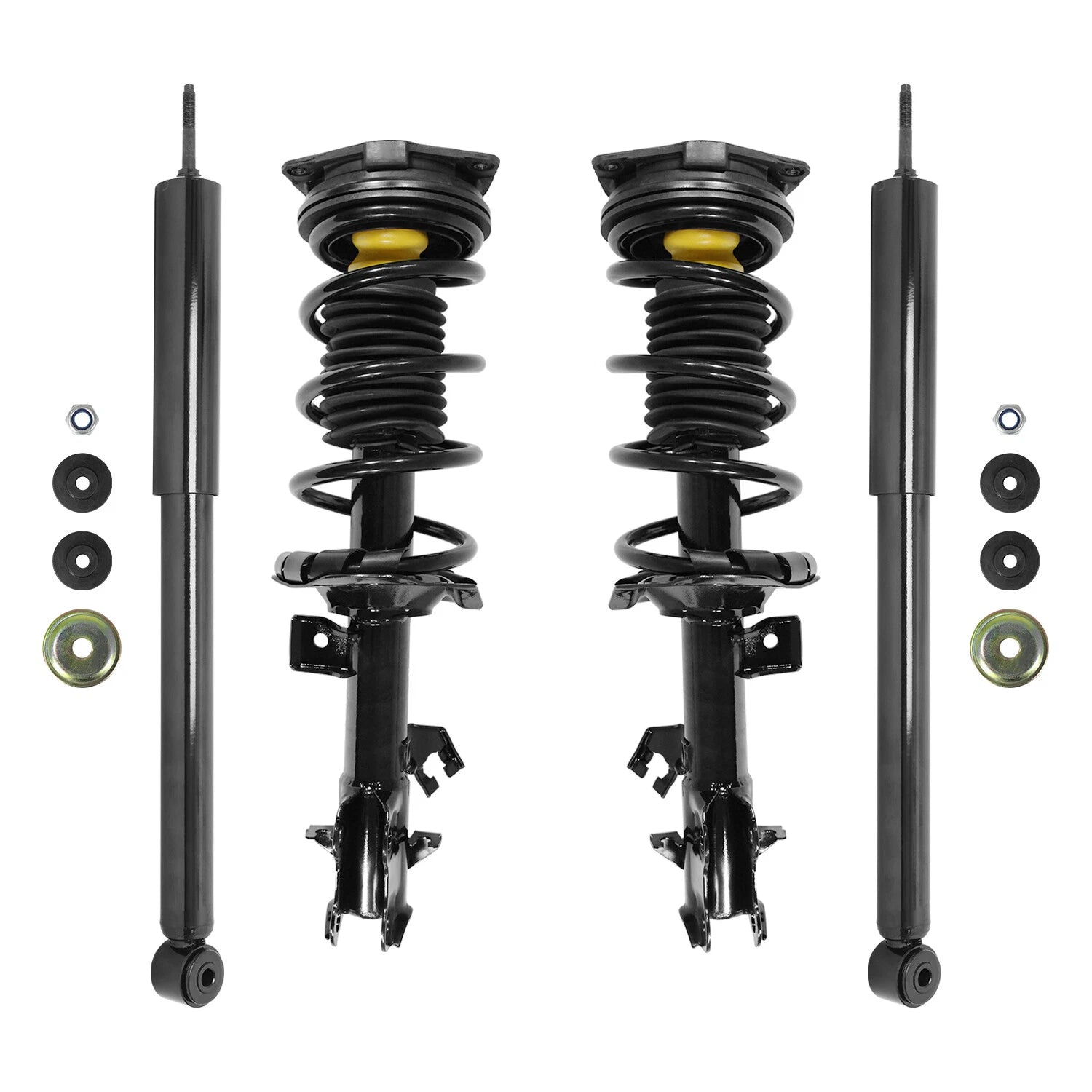 Front & Rear Complete Strut Assembly Shock Kit for 2009-2014 Nissan Cube 6B93BC-57