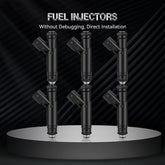 6pcs Fuel Injectors for Ford Taurus 2006 Mercury Sable 2001 & 2003-2005 3.0L 6B93BC-57