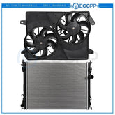 Radiator Cooling Fan Kit For 2005-2009 Chrysler 300 2006-2009 Dodge Charger 6B93BC-57
