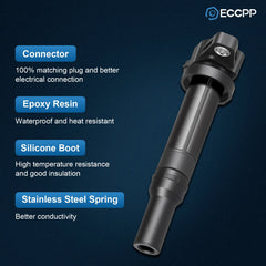 ECCPP 6 Ignition Coils For Kia Magnetis Optima Rondo 2.7L V6 2007 2008 2009 2010 ECCPP