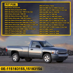 Rear Door Trim Panel Reflector For 03-06 Silverado 1500/2500 HD/3500 Crew Cab EA 6B93BC-57