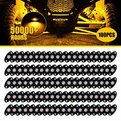 Amber Rock LED Light For Jeep Off-Road Truck UTV ATV 20Pod Underbody Wheel Light 6B93BC-57