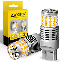 4X AUXITO 7440 7444 CANBUS Anti Hyper Flash Amber LED Turn Signal Light 42SMD EA AUXITO