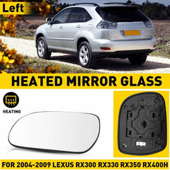 Mirror Glass For 04-09 Lexus RX330 RX350 RX400H Driver Left Side LH Replacement 6B93BC-57