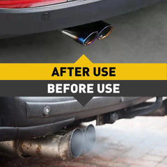 Car Muffler Tip Dual Exhaust Pipe Tail Burnt Titanium Stainless Steel EOA 6B93BC-57