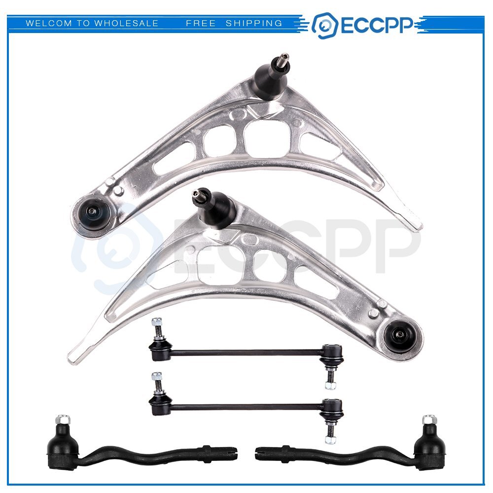 6PS Suspension Kit Lower Control Arms Sway Bar Links for BMW 330i 2001 - 2005 6B93BC-57