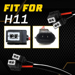 Conversion Wire H11 to H1 Two Harness Headlight Low Adapter Connector Plug EOA 6B93BC-57
