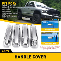 For 1999-2004 Jeep Grand Cherokee Chrome 4 Handle Door Car Exterior Outside EOA 6B93BC-57