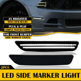 Smoke Fender Side LED Marker Lights Bumper Lamp For 2010-2014 Ford Mustang EOA 6B93BC-57