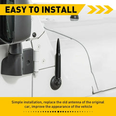 Car Short Bullet Antenna Mast Radio For Jeep Wrangler JK TJ 1997-2021 Ford F150 6B93BC-57