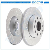 Discs Brake Rear Rotors For 2012-2013 Volkswagen Golf Highline Comfortline 2,0L 6B93BC-57