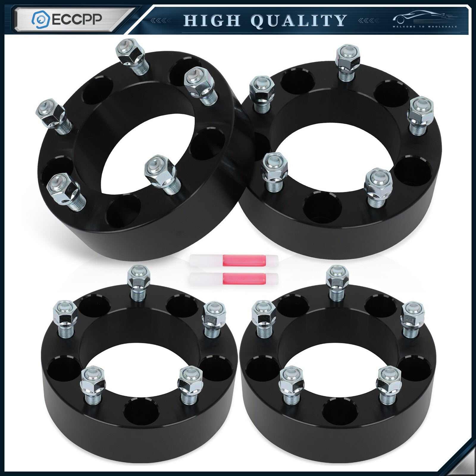4 Pcs 2" 5x5.5 Wheel Spacers 14x1.5 108 CB For Ram 1500 Classic 2012-2024 2020 6B93BC-57