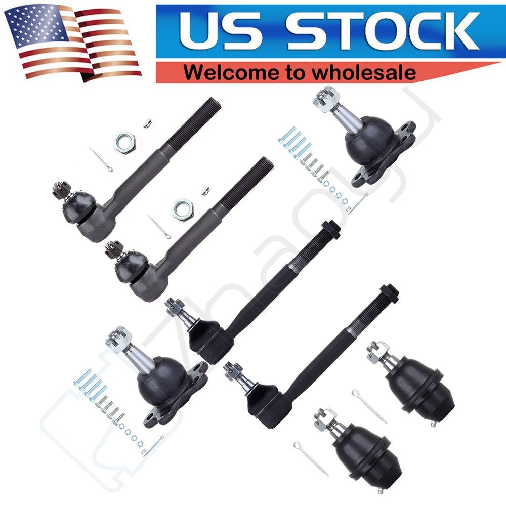 8pcs Front Tie Rod Ends Ball Joints For Cadillac Escalade Chevy Tahoe GMC Yukon KOEEP