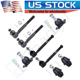 8pcs Front Tie Rod Ends Ball Joints For Cadillac Escalade Chevy Tahoe GMC Yukon KOEEP