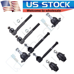 8pcs Front Tie Rod Ends Ball Joints For Cadillac Escalade Chevy Tahoe GMC Yukon KOEEP